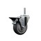 Service Caster 4 Inch Thermoplastic  Rubber Wheel Swivel 58 Inch Threaded Stem Caster with Brake SCC SCC-TS20S414-TPRB-PLB-58212 - alternate 1